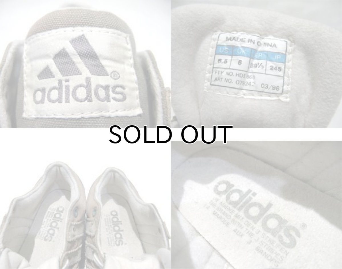 画像2: 1990's adidas Suede x Canvas Sneaker GREY size 6 1/2 (約 24.5cm) (2)