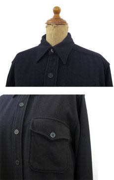 画像3: 1950's U.S.Navy 1Pocket C.P.O Wool Shirts　NAVY　size S - M (表記 不明) (3)