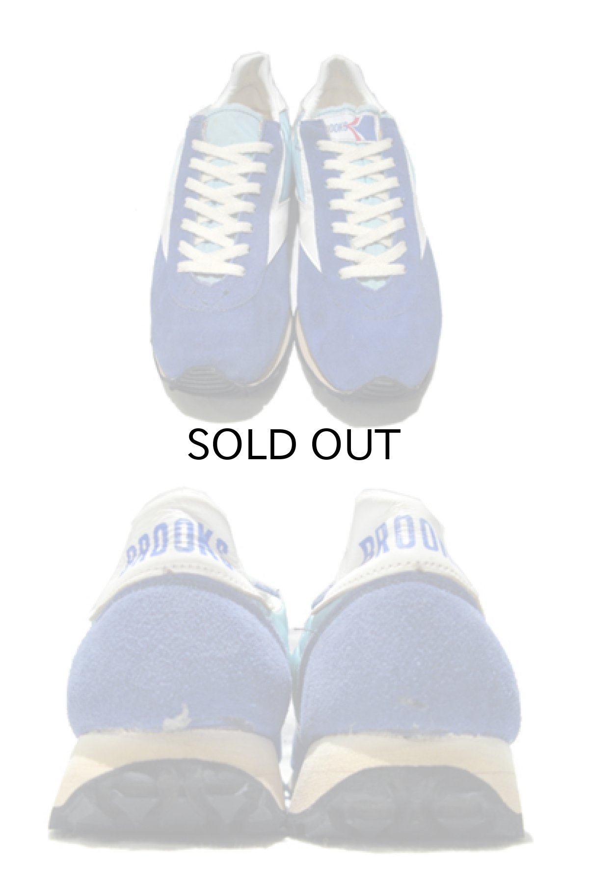 画像2: 1980's "BROOKS" Running Shoes Dead Stock BLUE size L 9 (約26cm) (2)