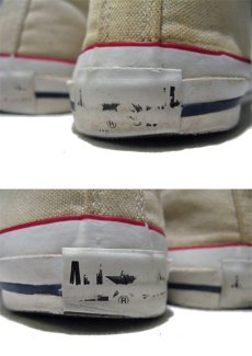 画像2: 1990's Converse "ALL STAR" Hi Canvas Sneaker made in U.S.A　Natural 　size 9 (27cm ~ 27.5 cm) (2)