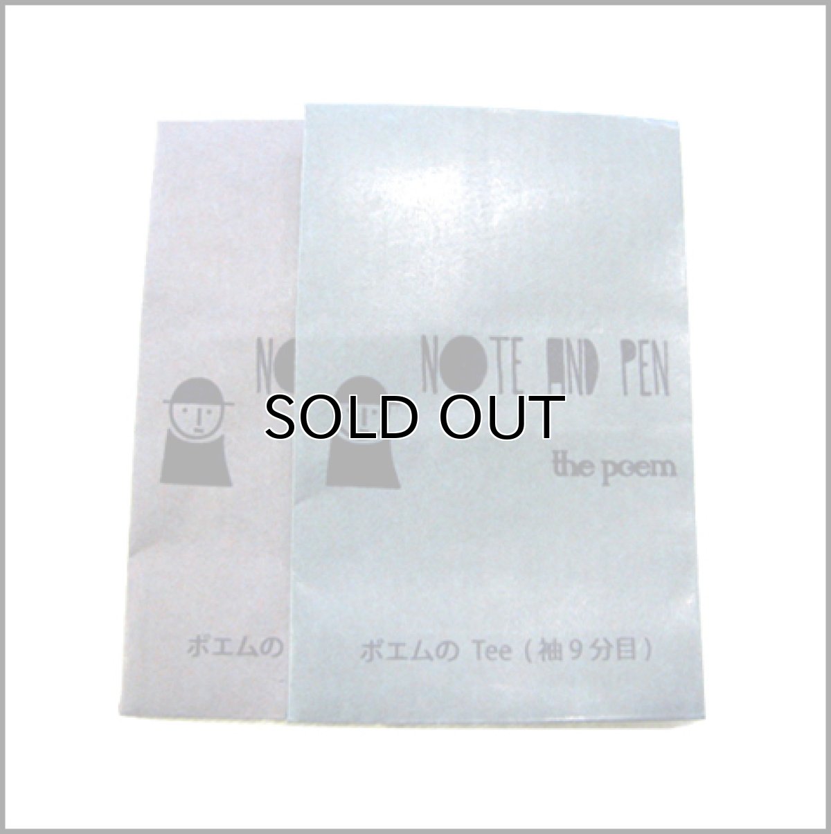 画像5: " Note and Pen the poem " ノートとペン "ポエムのTee"(袖九分目) NAVY / OFF (5)