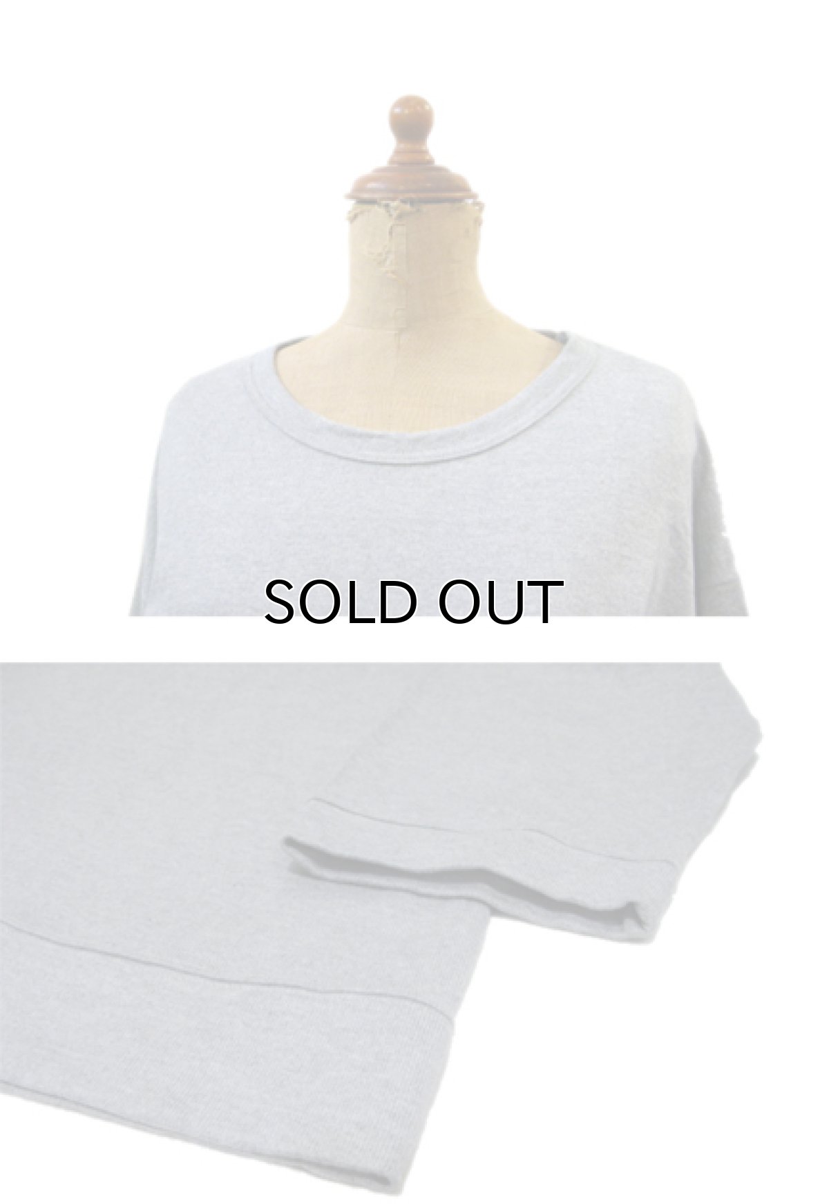 画像2: " Note and Pen the poem " ノートとペン "ポエムのTee"(袖九分目) GREY (2)