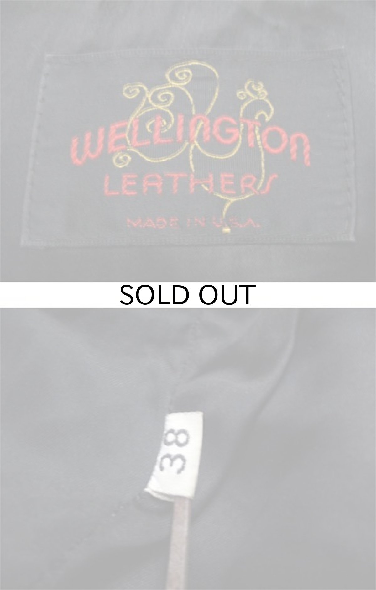 画像3: 1970's~ "Wellington" Single Leather Jacket BROWN size S (表記 38) (3)