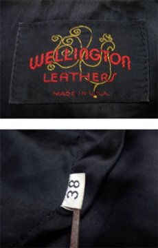 画像3: 1970's~ "Wellington" Single Leather Jacket　BROWN　size S (表記 38) (3)