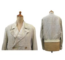 画像2: ~1950's French Double Breasted Short Jacket　BEIGE　size S (表記 不明) (2)