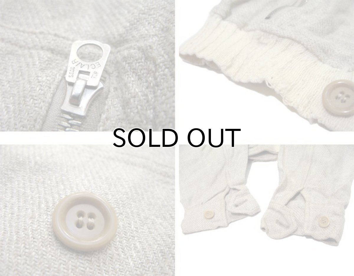 画像3: ~1950's French Double Breasted Short Jacket BEIGE size S (表記 不明) (3)