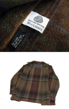 画像4: "LAUREN Ralph Lauren" Pure Wool Zip Up Jacket　BROWN　size L (表記 L) (4)