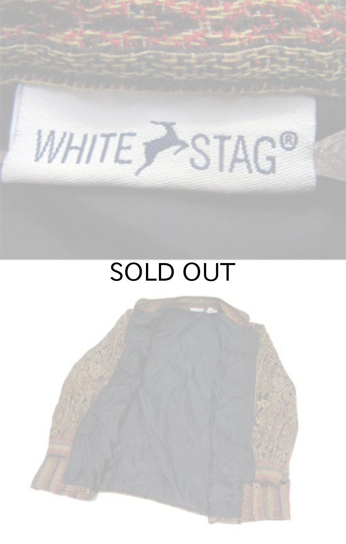 画像4: 1990's~ "White Stag" China Front Design Jacket　Crazy Pattern　size L (表記 L 12-14) (4)