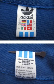 画像4: 1980's "adidas" Jersey Jog Top's made in West Germany　Blue / White　size M - L (表記 L) (4)