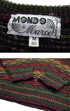 画像3: 1980's~ "MONDO" Pullover Wool Sweater　総柄　size M - L (表記 M) (3)