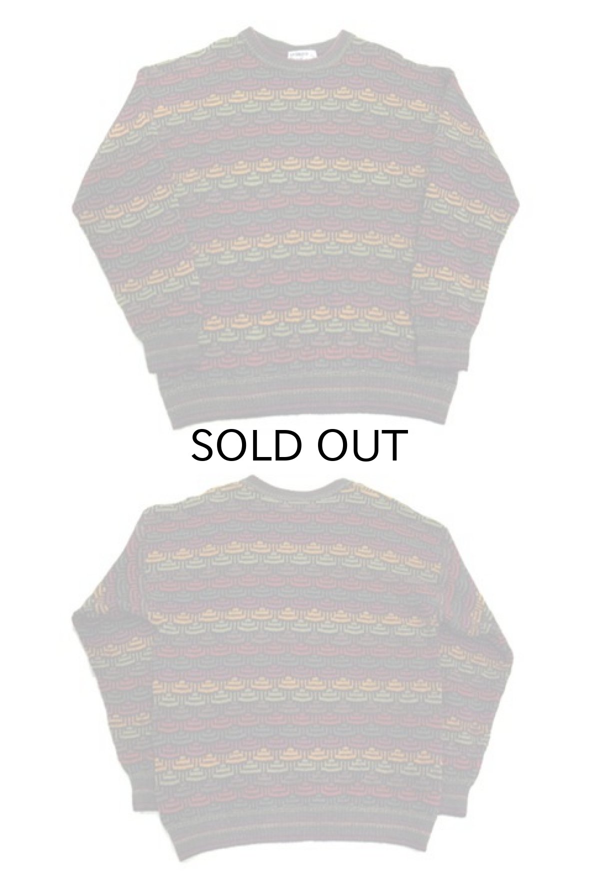 画像4: 1980's~ "MONDO" Pullover Wool Sweater　総柄　size M - L (表記 M) (4)