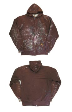 画像5: Carhartt Painted Zip Up Sweat Parka with Thermal　BROWN　size L (表記 不明)　　 (5)