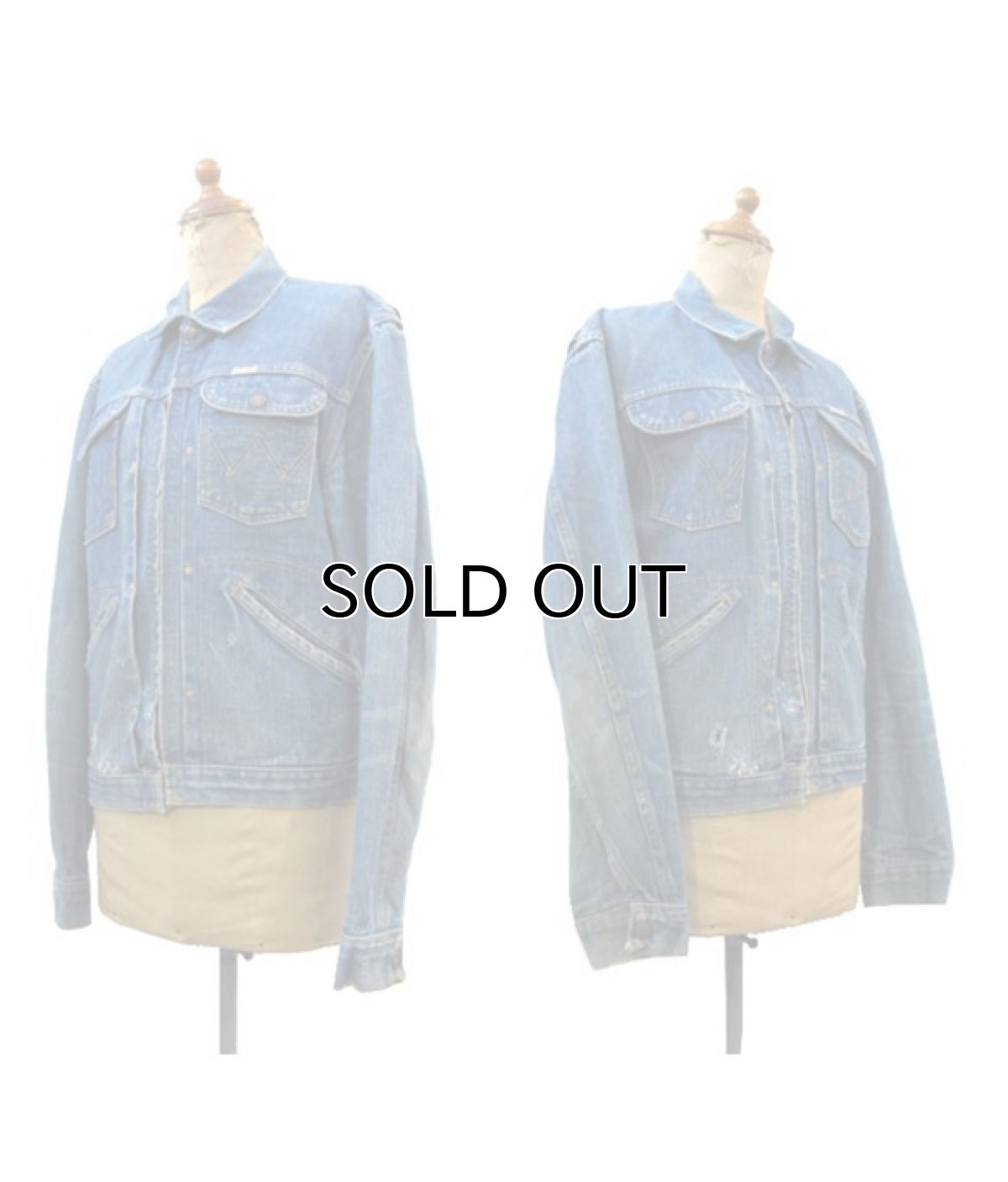 画像2: 1960's "Wrangler" 24MJZ Denim Jacket Indigo Denim  size S (表記 36)  (2)