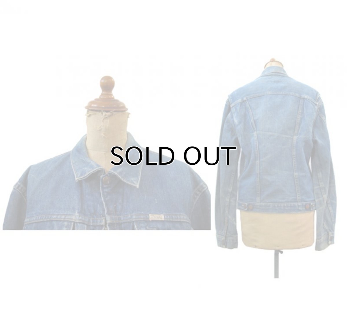 画像3: 1960's "Wrangler" 24MJZ Denim Jacket Indigo Denim  size S (表記 36)  (3)