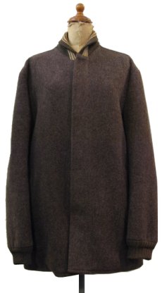 画像1: 1950's "Sierra by SILTON" Felting Finish (Boiled) Wool Coat　BROWN　size M (表記 M) (1)