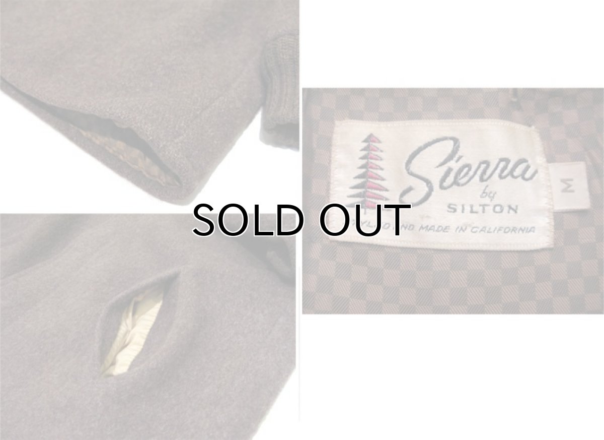 画像5: 1950's "Sierra by SILTON" Felting Finish (Boiled) Wool Coat　BROWN　size M (表記 M) (5)