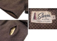 画像5: 1950's "Sierra by SILTON" Felting Finish (Boiled) Wool Coat　BROWN　size M (表記 M) (5)
