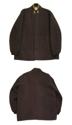 画像4: 1950's "Sierra by SILTON" Felting Finish (Boiled) Wool Coat　BROWN　size M (表記 M) (4)