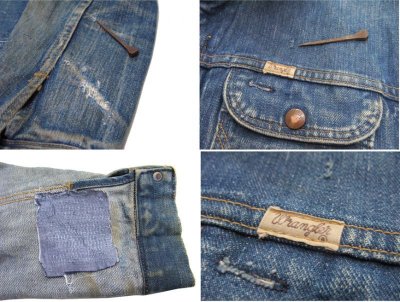 画像1: 1960's "Wrangler" 24MJZ Denim Jacket　Indigo Denim 　size S (表記 36)　