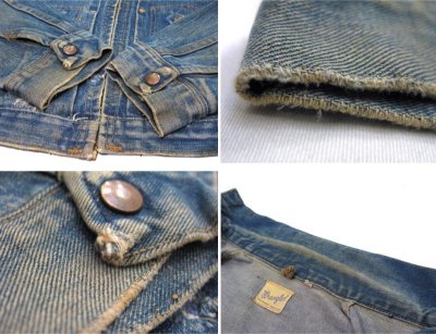 画像3: 1960's "Wrangler" 24MJZ Denim Jacket　Indigo Denim 　size S (表記 36)　