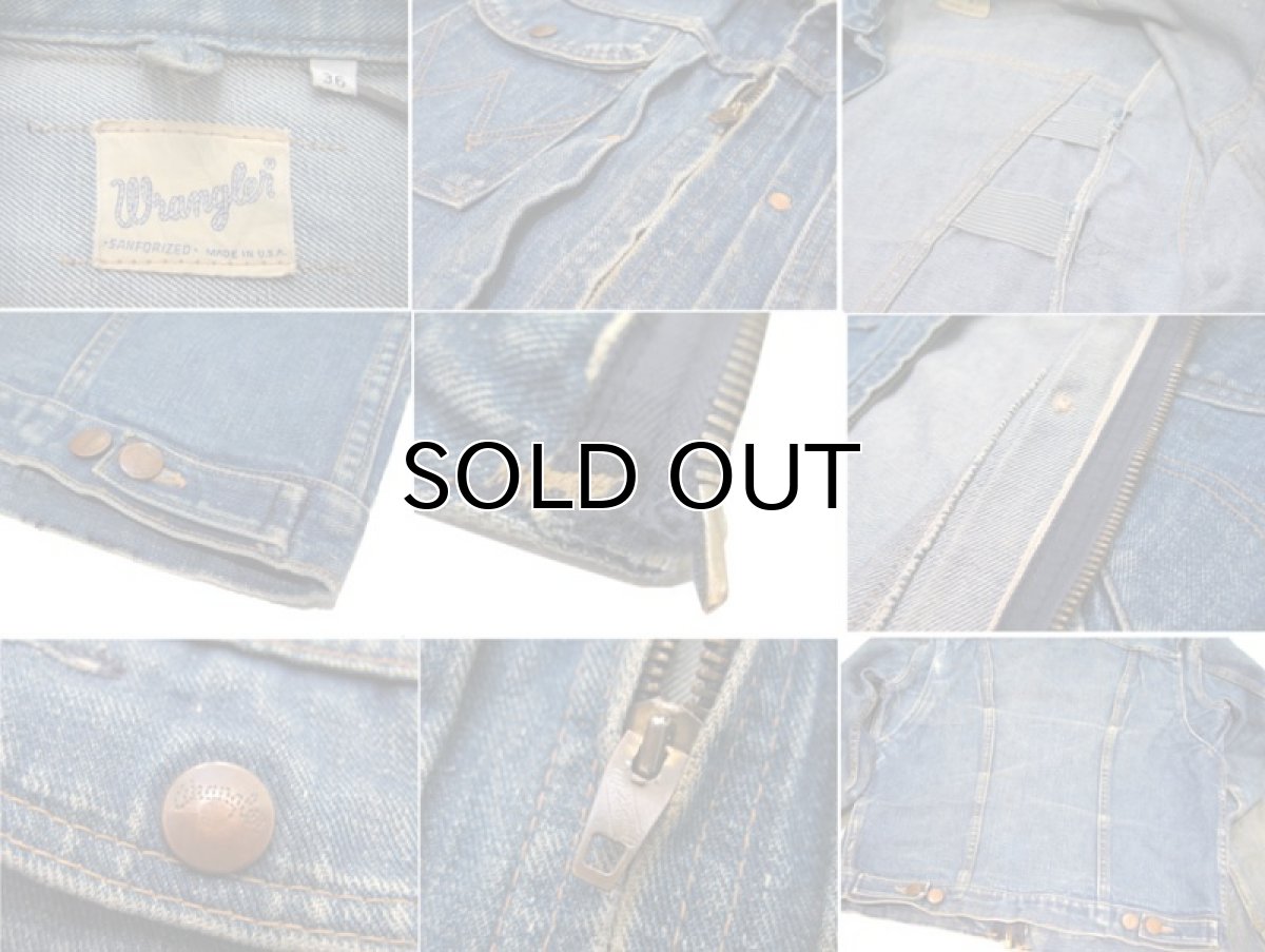 画像4: 1960's "Wrangler" 24MJZ Denim Jacket Indigo Denim  size S (表記 36)  (4)