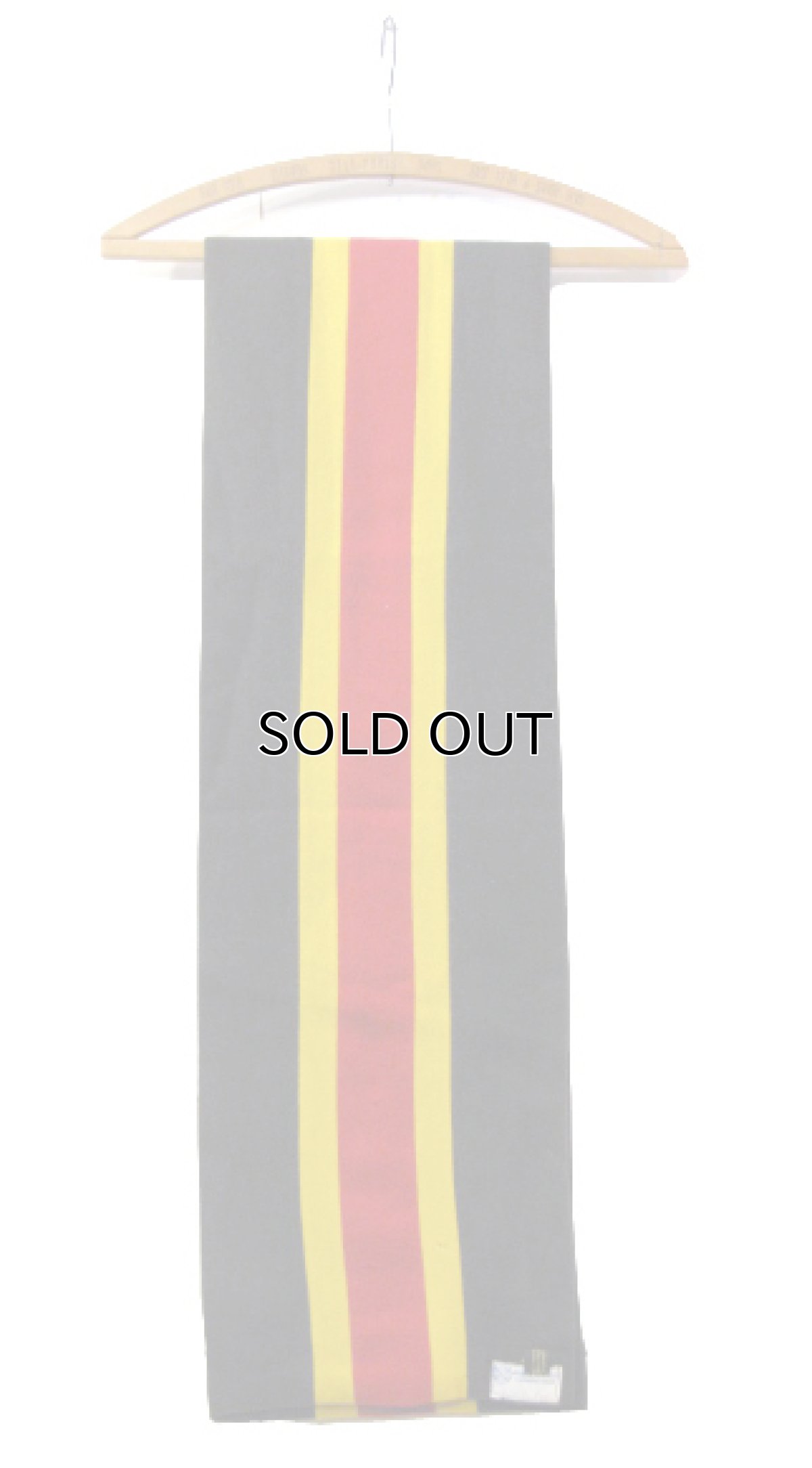 画像3: 1960's~ "Ryder & Amies CAMBRIDGE" England School Muffler　GREEN　162cm x 24cm  (3)