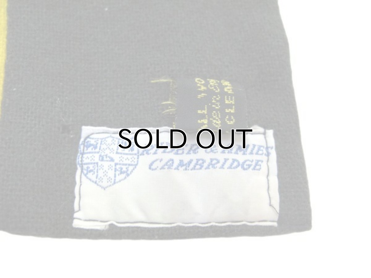 画像4: 1960's~ "Ryder & Amies CAMBRIDGE" England School Muffler　GREEN　162cm x 24cm  (4)