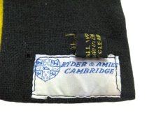 画像4: 1960's~ "Ryder & Amies CAMBRIDGE" England School Muffler　GREEN　162cm x 24cm  (4)