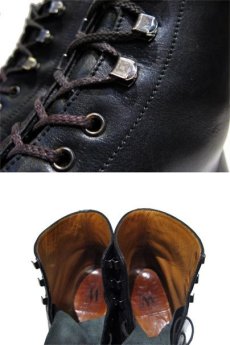 画像5: "J.M.WESTON" Plain Toe Race Up Boots made in France　BLACK　size 7D (約 26.5cm) (5)
