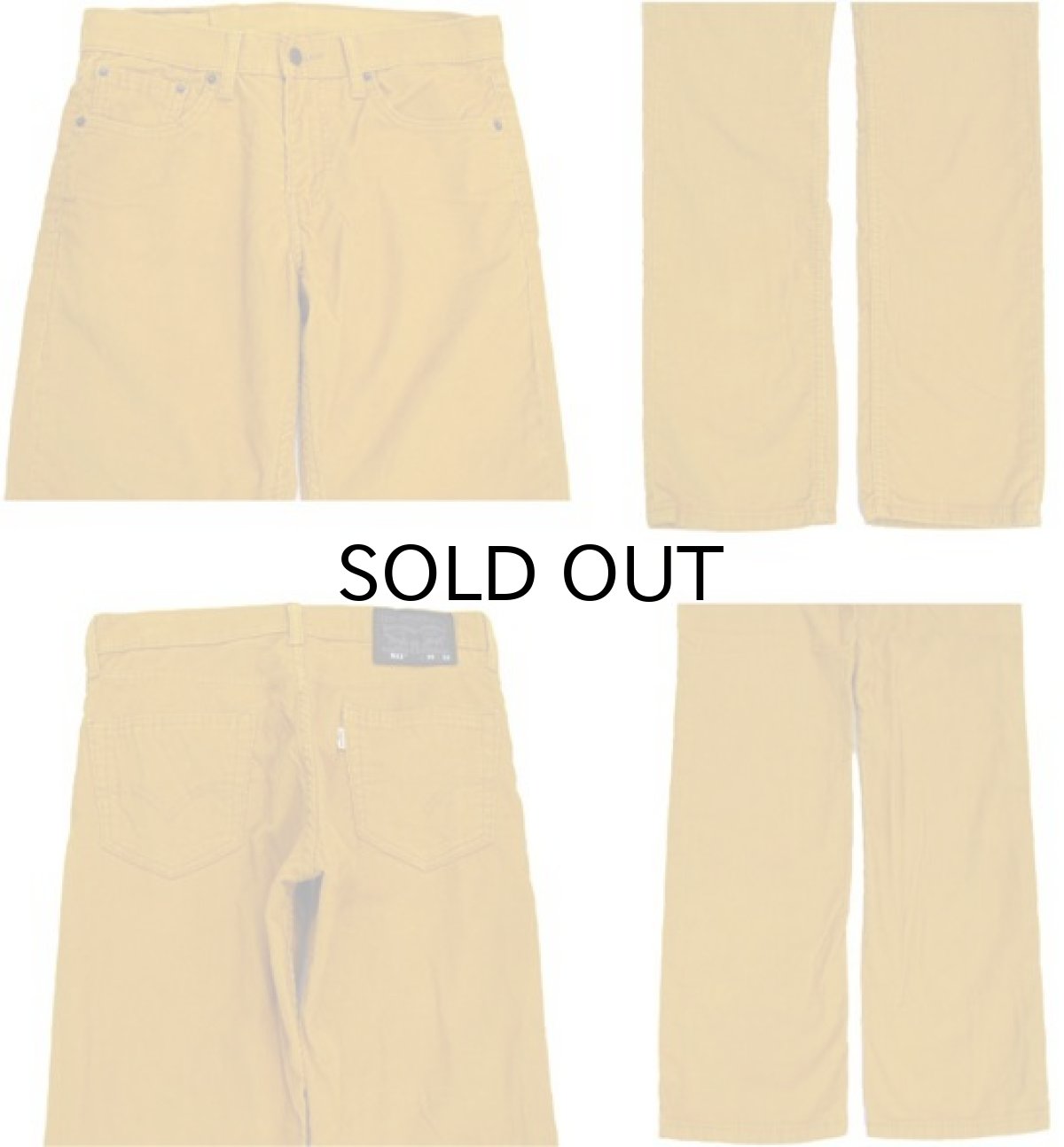 画像3: Levi's 511 Corduroy Skinny Pants　Mustard　size w 31 inch (表記 w30 L32) (3)