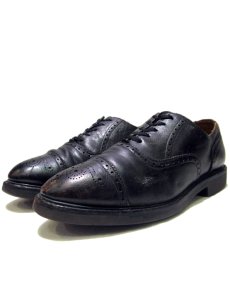 画像1: OLD Church's Medallion Leather Shoes 　BLACK　size 8 ( 26 cm ) (1)