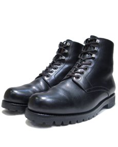 画像1: "J.M.WESTON" Plain Toe Race Up Boots made in France　BLACK　size 7D (約 26.5cm) (1)