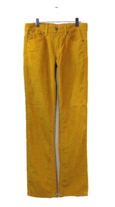 画像1: Levi's 511 Corduroy Skinny Pants　Mustard　size w 31 inch (表記 w30 L32) (1)