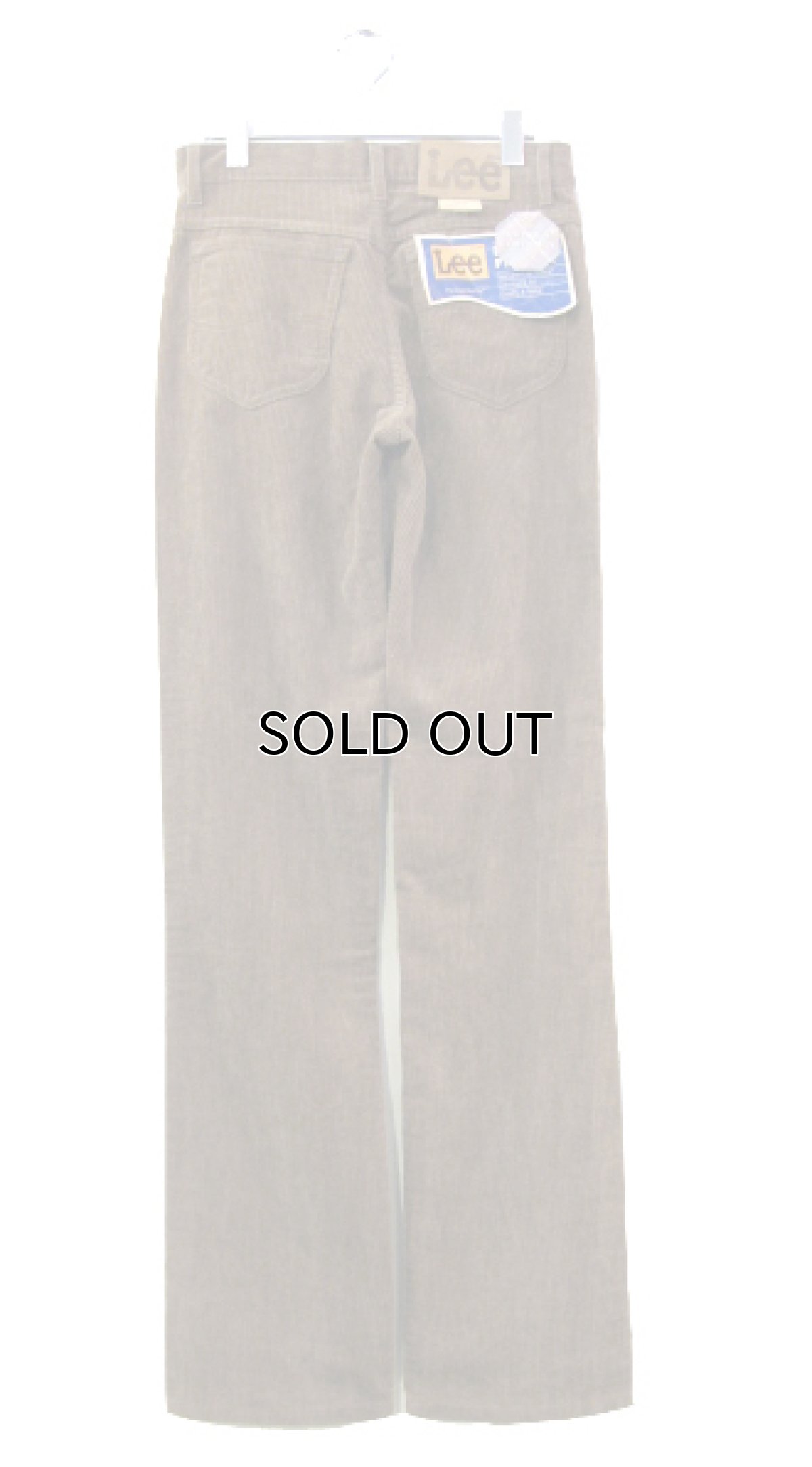 画像2: 1980''s "Lee" Regular Fit Corduroy Straight Pants Dead Stock BROWN size w28 inch (表記 w29 L34) (2)