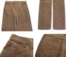 画像3: 1980''s "Lee" Regular Fit Corduroy Straight Pants Dead Stock　BROWN　size w28 inch (表記 w29 L34) (3)