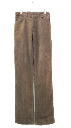 画像1: 1980''s "Lee" Regular Fit Corduroy Straight Pants Dead Stock　BROWN　size w28 inch (表記 w29 L34) (1)