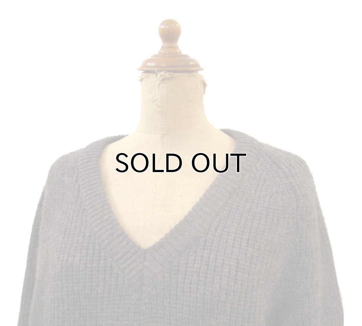 画像3: "Mr. Johnmax" V-neck Pullover Sweater BROWN size M - L (表記 なし) (3)