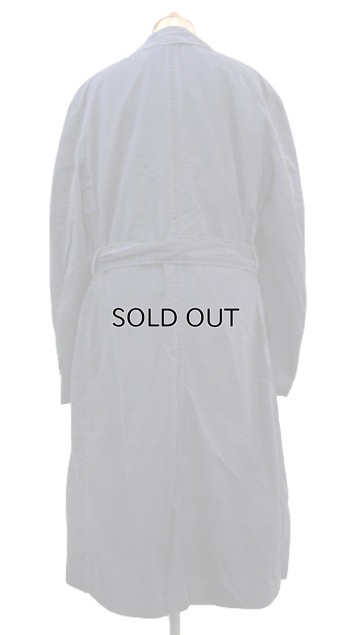 画像2: 1960's~ U.S. NAVY Double Breasted Trench Coat 　NAVY　size M - L  (表記 S 34-36) (2)