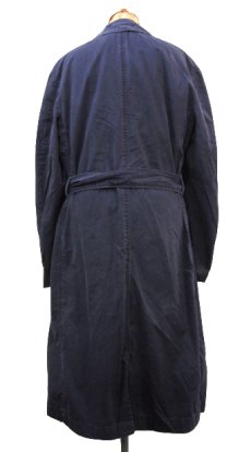 画像2: 1960's~ U.S. NAVY Double Breasted Trench Coat 　NAVY　size M - L  (表記 S 34-36) (2)