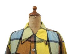 画像3: ~1960's "McGREGOR"  L/S Wool Box Shirts　YELLOW　size L (表記 L) (3)