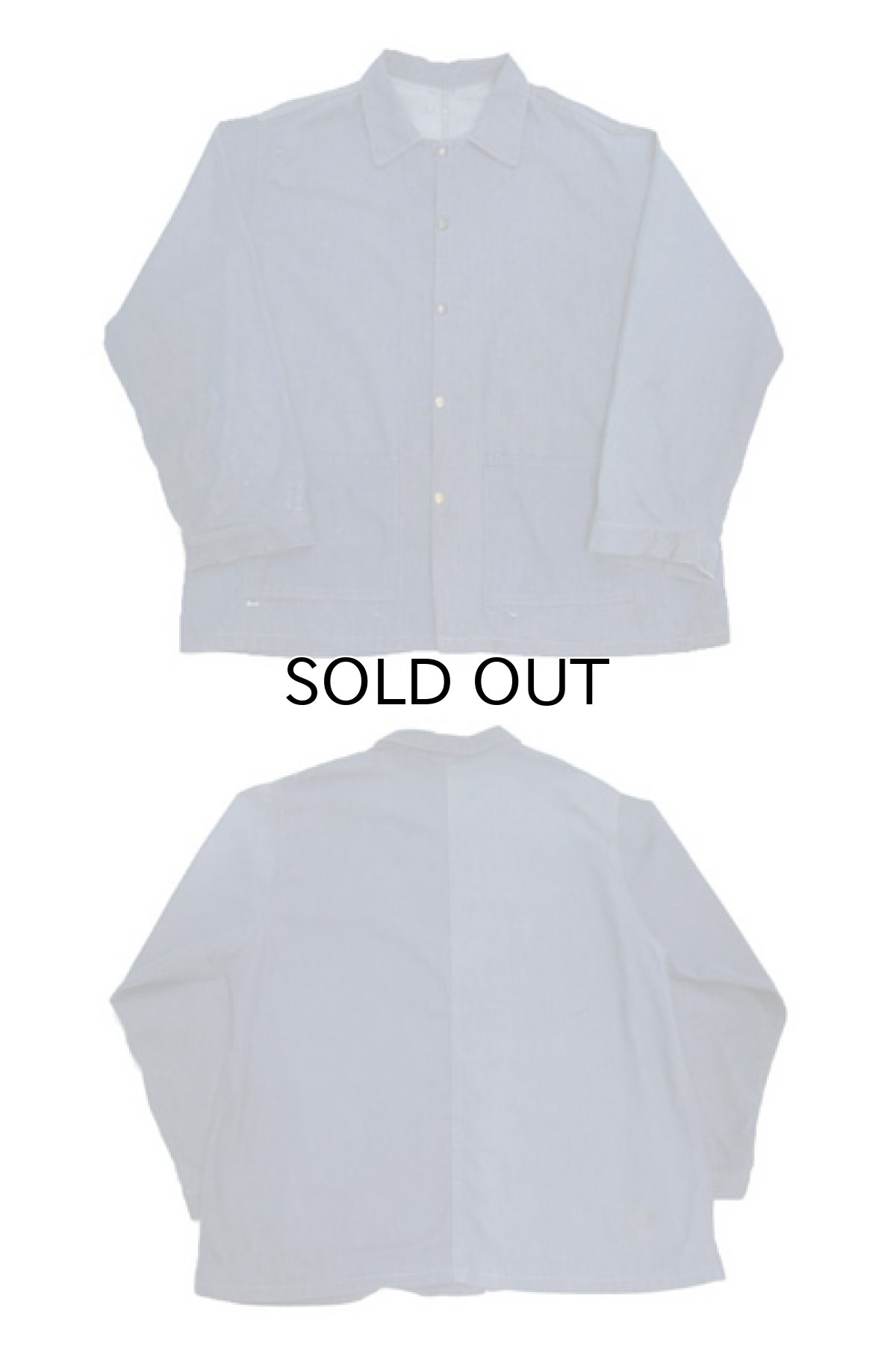 画像3: 1960's VAT DYE Denim 2 Tone Color Worker Jacket　BLUE　size XL (表記 なし) (3)