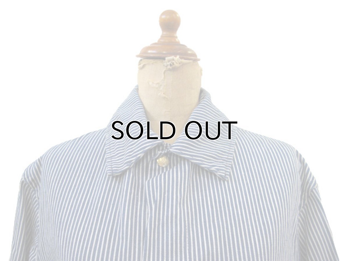 画像3: 1960-70's "Carter's" Hickory Stripe Worker Coverall　Navy / White　size S (表記 なし) (3)