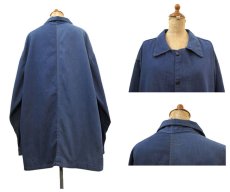 画像2: 1960's VAT DYE Denim 2 Tone Color Worker Jacket　BLUE　size XL (表記 なし) (2)