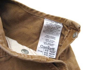 画像3: KIDS "Carhartt" Brown Duck Overall　BROWN　size 表記 24M