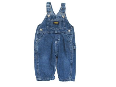 画像1: KIDS "OSHKOSH B'GOSH" Denim Overall　Blue Denim　size 表記 LG