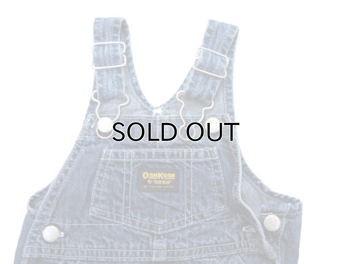 画像3: KIDS "OSHKOSH B'GOSH" Denim Overall　Blue Denim　size 表記 LG (3)