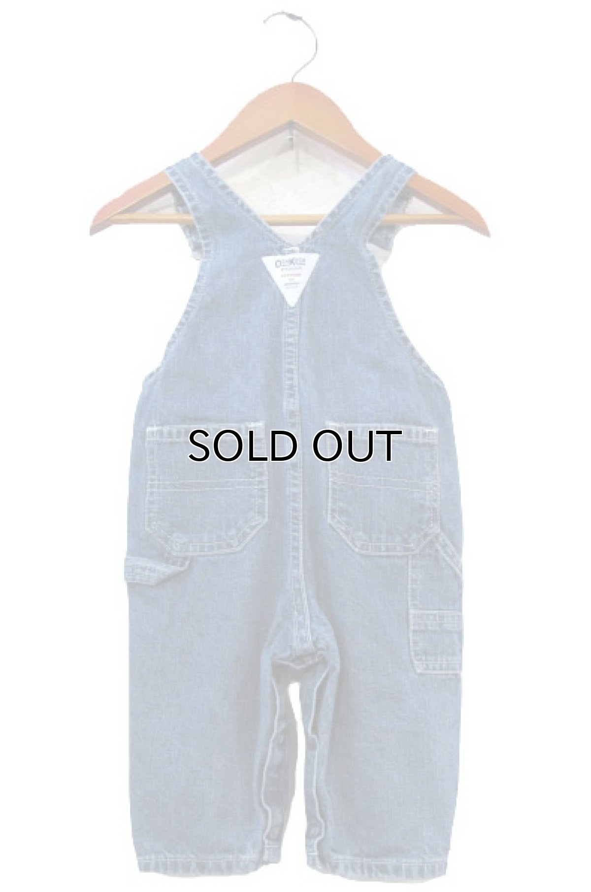 画像2: KIDS "OSHKOSH B'GOSH" Denim Overall　Blue Denim　size 表記 LG (2)