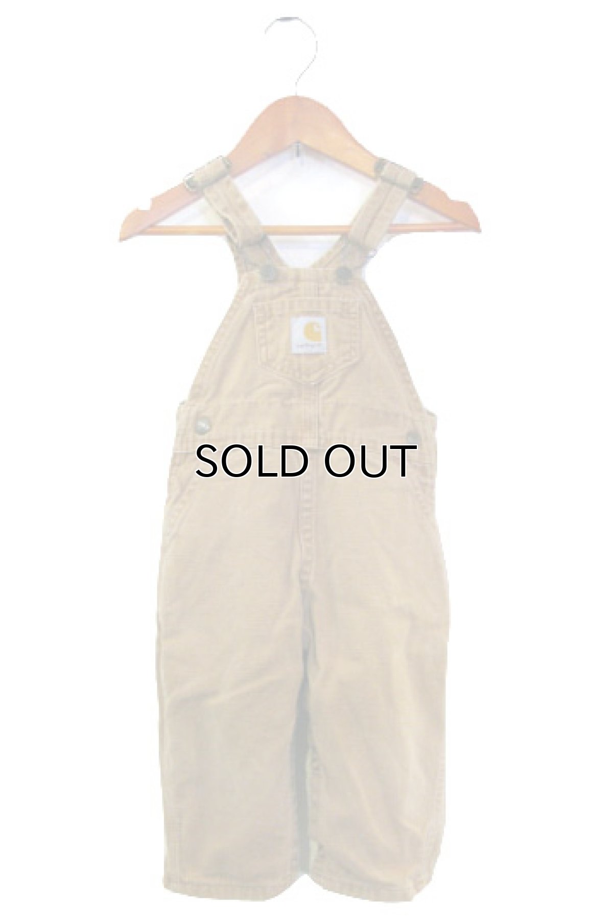 画像1: KIDS "Carhartt" Brown Duck Overall　BROWN　size 表記 24M (1)