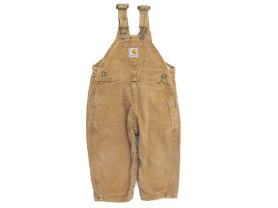 画像1: KIDS "Carhartt" Brown Duck Overall　BROWN　size 表記 24M