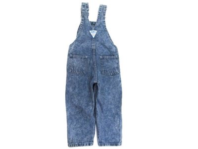 画像2: 1970-80's KIDS "OSHKOSH B'GOSH" Chemical Wash Denim Overall　Blue Denim　size 表記 3T